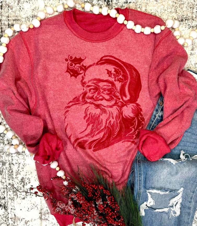 Farmhouse Santa Sweatshirt