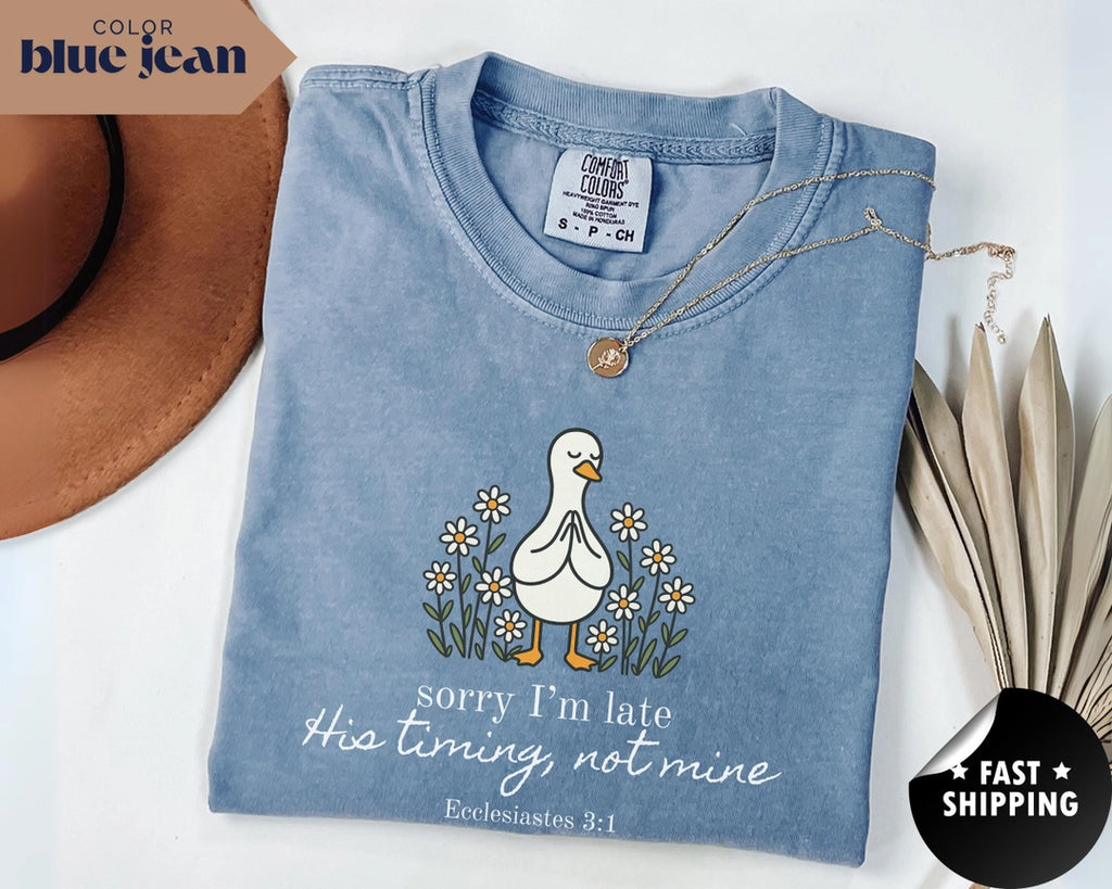 Faith, Feathers & Five Minutes Late Tee